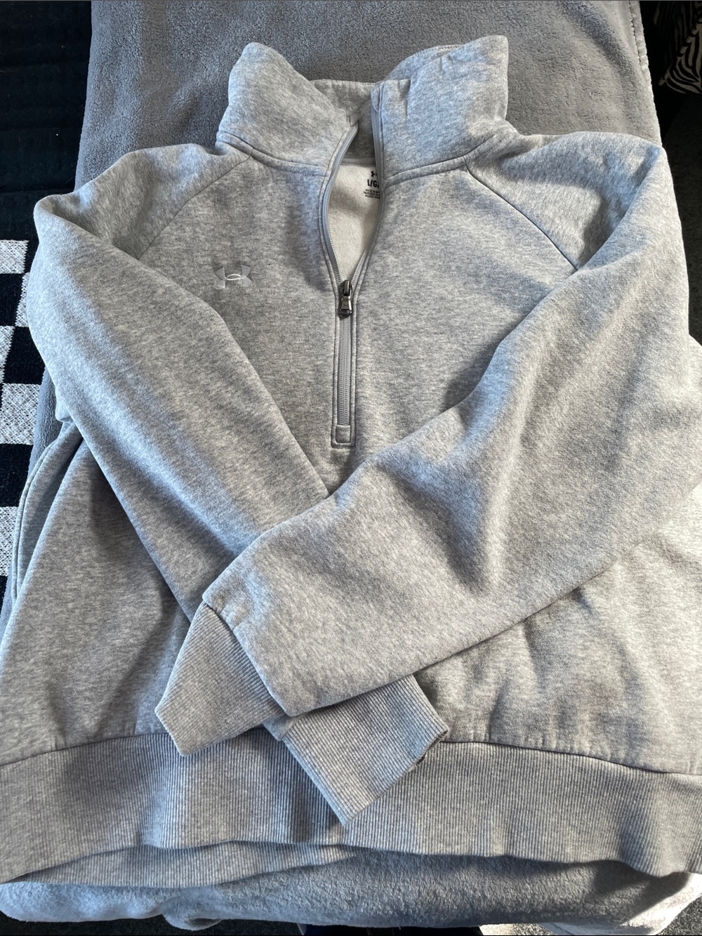 Under Armour Heather Gray Women's Quarter-Zip Pullover